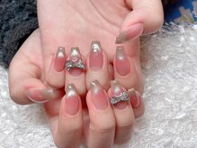 レアネイル 新宿(le'a nail)/チークマグネットネイル
