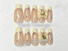 クイックスカルプ 高田馬場(Quick Sukarupu)/くすみカラー白フレンチ3980円