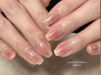 アメリアンドカシェット(Amelie&Cachette)/ニュアンスネイル:aoi