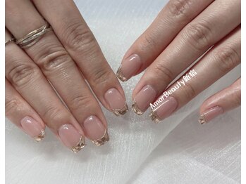 アモールビューティー 新宿店(Amor Beauty)/カラス　フレンチアートネイル