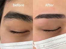 シャイン(SHINE)/眉毛waxビフォーアフター