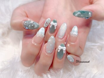 シナモンネイル(cinnamonnail)/水色ネイル