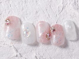 たらしこみ水彩ブライダル¥9000
