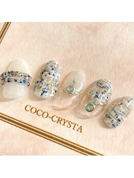 ココクリスタ(COCO-CRYSTA)/サマーツイードブルー
