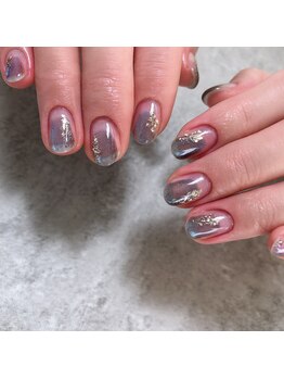 塗りかけネイル　定額¥6000