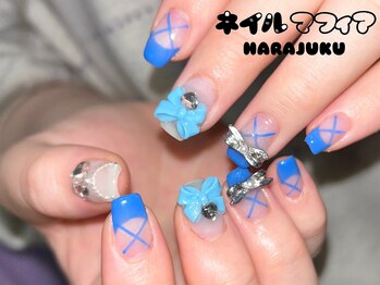 ネイルマフィア 原宿(NAIL MAFIA)/リボン/ワンホン/春カラー