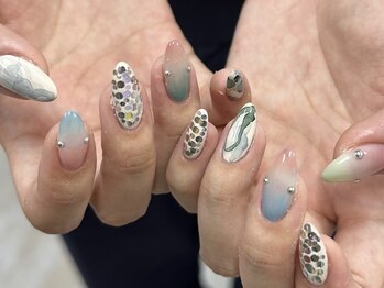 ゆびノさき イケブクロ(ゆびノさき+ikebukuro)/夕焼けネイル