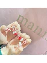 マニス(manis)/赤ネイル