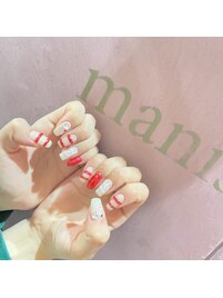 赤ネイル