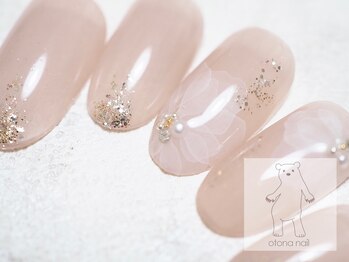 オトナネイル(otona nail)/水彩フラワーネイル