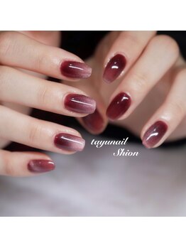 たゆ ネイル(たゆnail)/ボルドーマグネットネイル