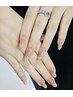 ぽわっと可愛いSNS大人気ワンホンチークネイル＋ストーンつけ放題¥5980