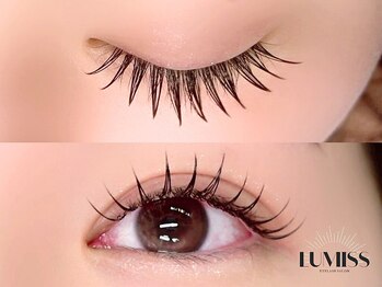 マツエク専門店 LUMISS熊本［LEDマツエク/フラットラッシュ］の写真/ナチュラル～ボリューム感のある目元まで対応！最新技術【LEDマツエク】アナタの魅力を引き出すお手伝い◎