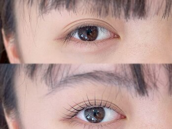 ラシュア 森ノ宮店(Lashure)の写真/まつげと眉毛のWケアで印象UP!!一度に整えて“可愛い”を最大化★ふんわりカール×美眉で愛され目元に♪
