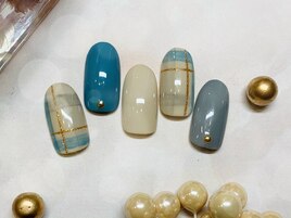 チェック柄ネイル☆
