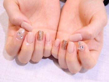 ラルネイル 大宮(Lull. nail)/*シンプル*ビジュー*