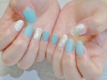 ラルネイル 大宮(Lull. nail)/＊マット＊ホワイトマーブル＊