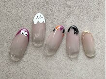 ターラ(Tara)/ハロウィン グラデ×柄フレンチ