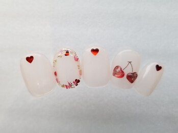 ネイルフロンティア 吉祥寺(NAIL FRONTIER)/ハートさくらんぼ5480円~