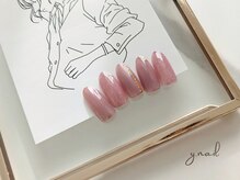ワイネイル(Y.nail)/ピンク系シンプルデザイン