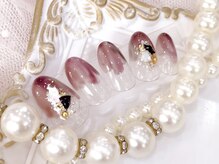 ネイルサロンアンドスクール ラフィーネ 池袋店/塗りかけニュアンス◆￥6990