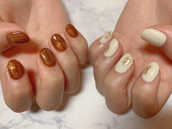 マリアンジュ(MariAnju)/ジェルネイル★ちぐはぐネイル