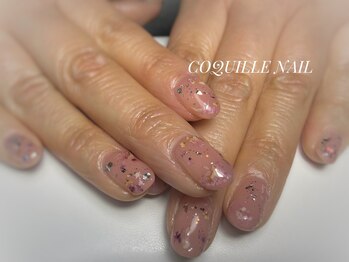 シェルネイル(COQUILLE NAIL)/押し花ネイル