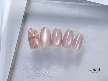 アンドラッシュ アンドネイル 本郷三丁目駅前店(and lash/and nail)/シンプル全体アート/ベーシック