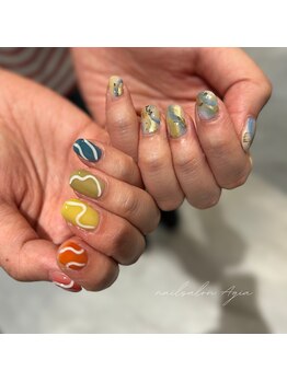 ちぐはぐネイル