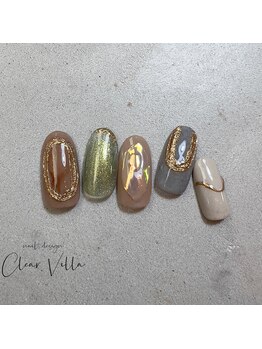 ネイルサロンクリアヴィラ(nail salon clear villa)/Design nuance¥9990