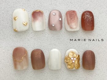 マリーネイルズ 大阪梅田店(MARIE NAILS)の写真/★オフ込み定額上¥8800。下¥7700！オリジナルアートの種類豊富/アフターケアも◎/嬉しい1週間保証付き♪