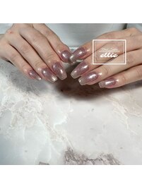 くすみピンクラメワンカラー