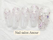 アムールユシマテン 上野湯島店(Amour)/キラキラ春夏のネイル¥7980