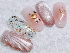 貝殻ネイル