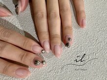 イル 神戸店/シルバーハート×ベージュ