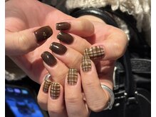 ザネクストキタホリエ(The Next...kitahorie)/チェック　ブラウンネイル