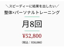シナジープラス(SYNERGY+)/パーソナルトレーニング 月8回