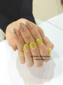 プライベート ネイルサロン マーマ(murmur)/アシンメトリーネイル