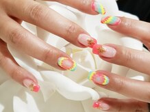 キープ ネイルサロン(KEEP)/夏カラーピーコック♪