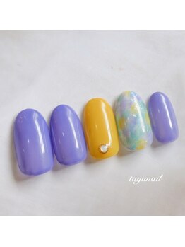 たゆ ネイル(たゆnail)/ニュアンスパープルネイル