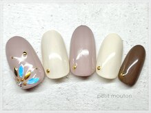 プチムトン 鶯谷店(petit mouton)/【大人フラワーネイル】