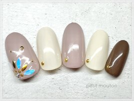 【大人フラワーネイル】