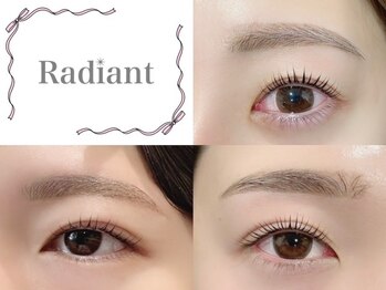 レディエント(Radiant)の写真/【パリジェンヌorまつ毛パーマ】ケラチン配合で自まつ毛の負担を最小限に◎4STEP極上トリートメントも☆