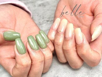 ベルネイル(belle nail)/ワンカラー＋1色追加ネイル