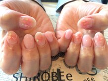 トータルサロン 白べぇーっ プラス/チークネイル＊