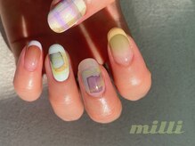 ミリネイルズ(milli nails)/インクと色鉛筆