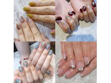 グラマラスネイル ココ(Glamourous nail CoCo)の雰囲気（ガラスフレンチ・マグネットネイルのご用意あります♪ワンカラー）