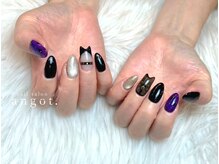 アンガット(angot.)/ネコ耳ハロウィンネイル