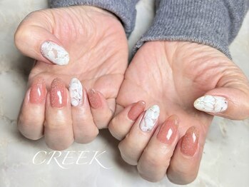 クリーク(CREEK)/桜手描きアート定額ジェル