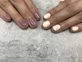 2025春ネイル【アシメネイル】